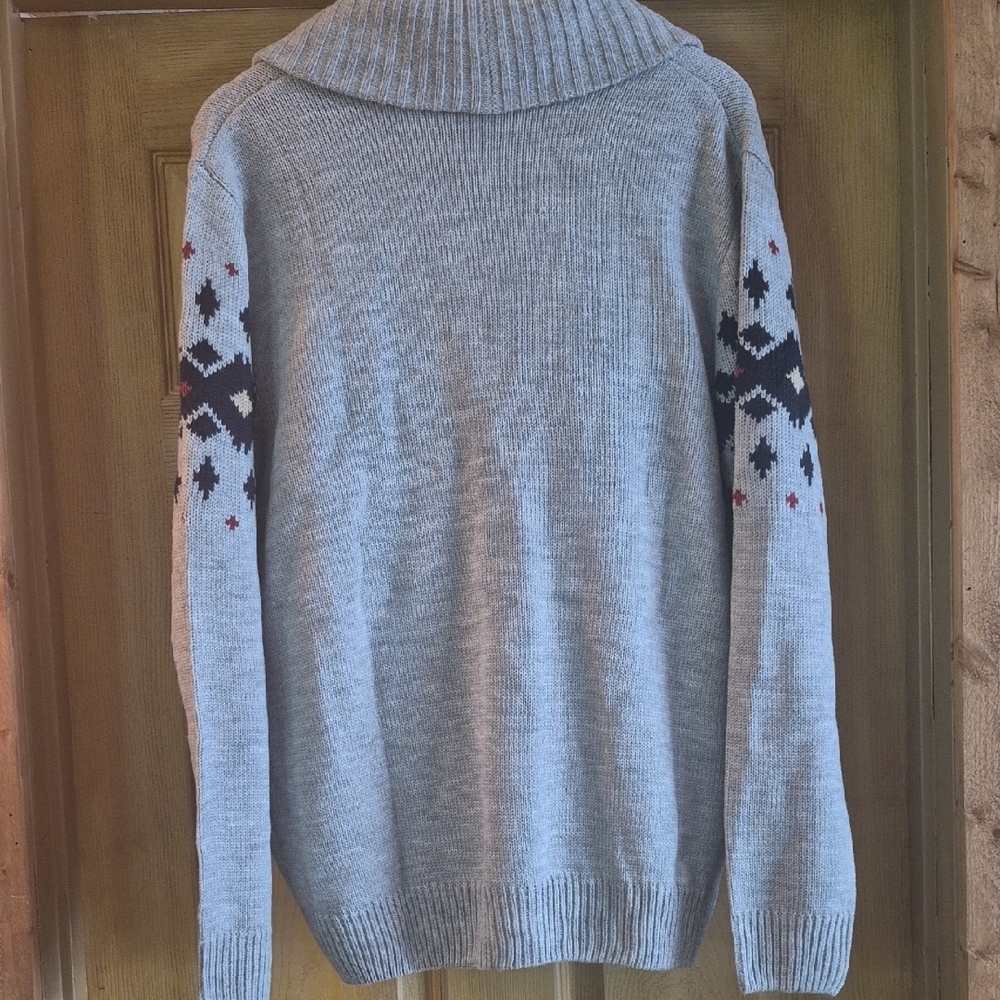 Blair Gray & Black Patterned Cardigan Nan Tucket Hamptons Preppy 80s 90s Y2k Med - Picture 9 of 10